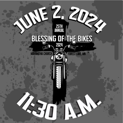 Blessing Bikes 2024, Maranatha Church,  Forest Lake, MN